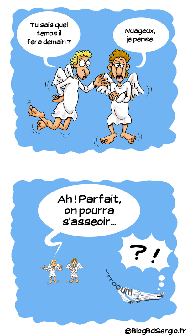 Strip bd: blague avec Anges