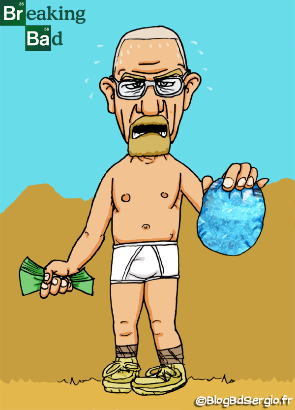 Caricature de Walter White alias Heisenberg