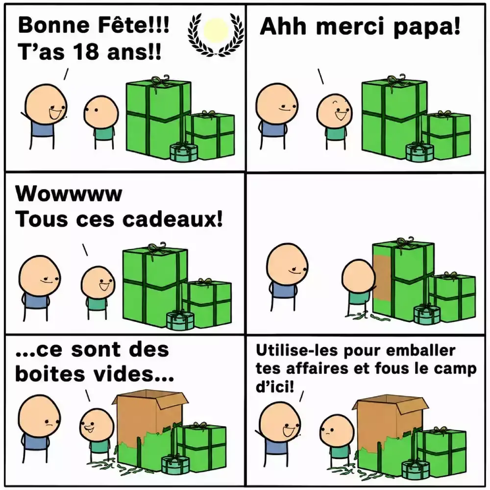 Cadeau pour ses 18 ans