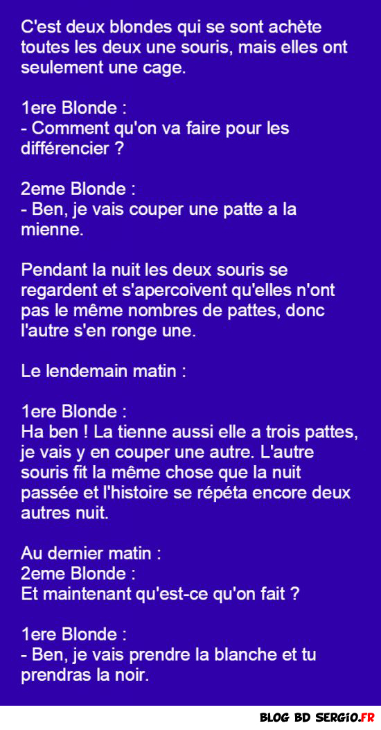 Deux blondes et deux souris