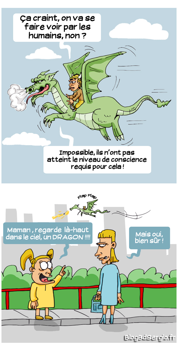 Dragon dans le ciel