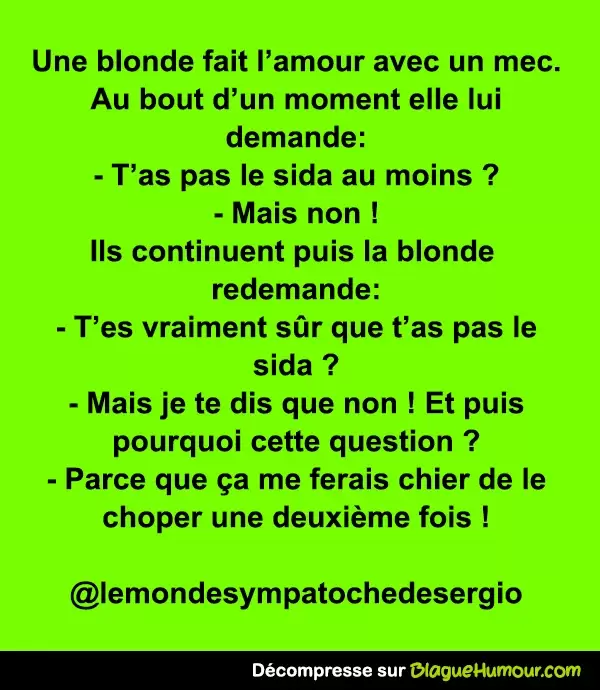 Histoire d une blonde qui fait l'amour