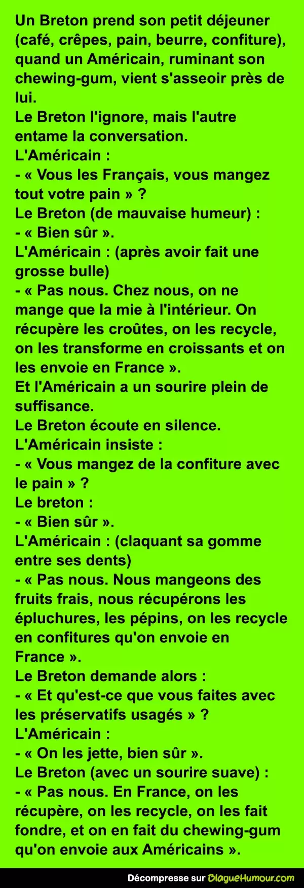 Histoire du Breton et de l'Américain