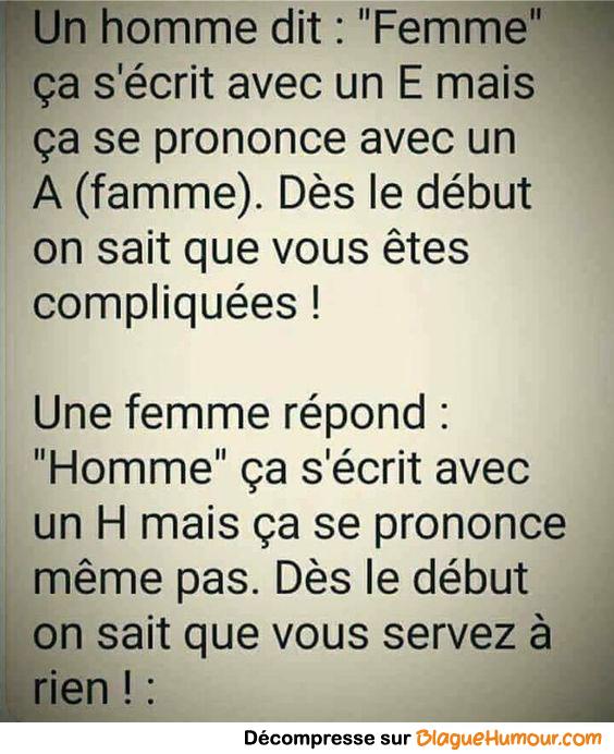 Homme vs femme