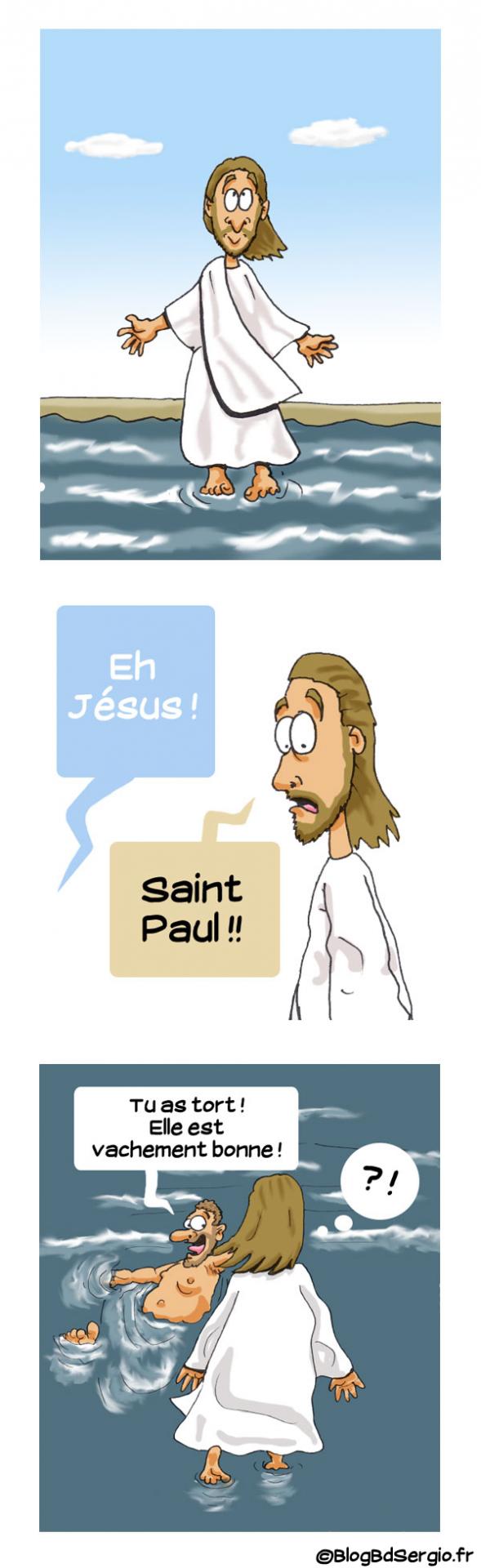 Strip bd: blague sur Jésus