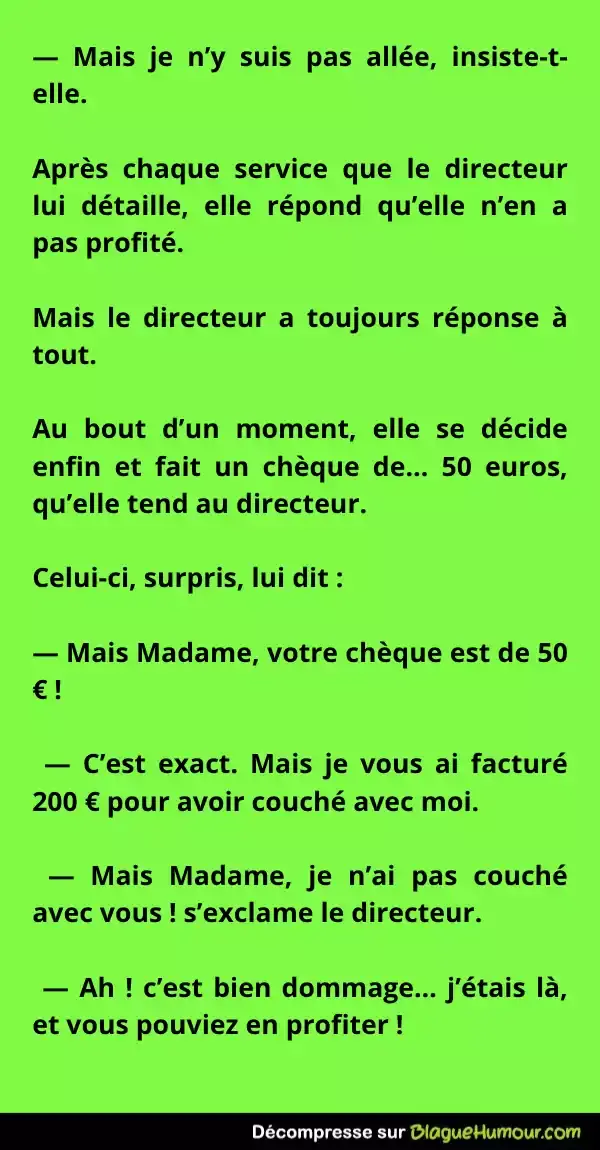 La cliente la plus maligne de l'hotel2