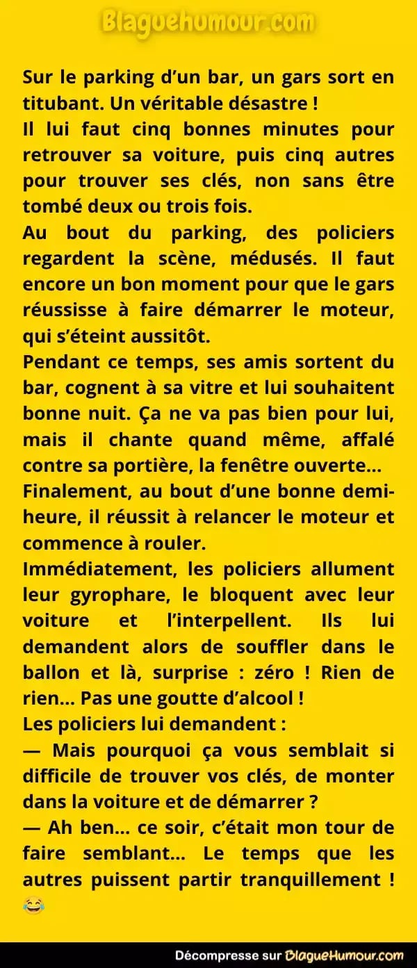 Le conducteur ivre qui ne l'était pas
