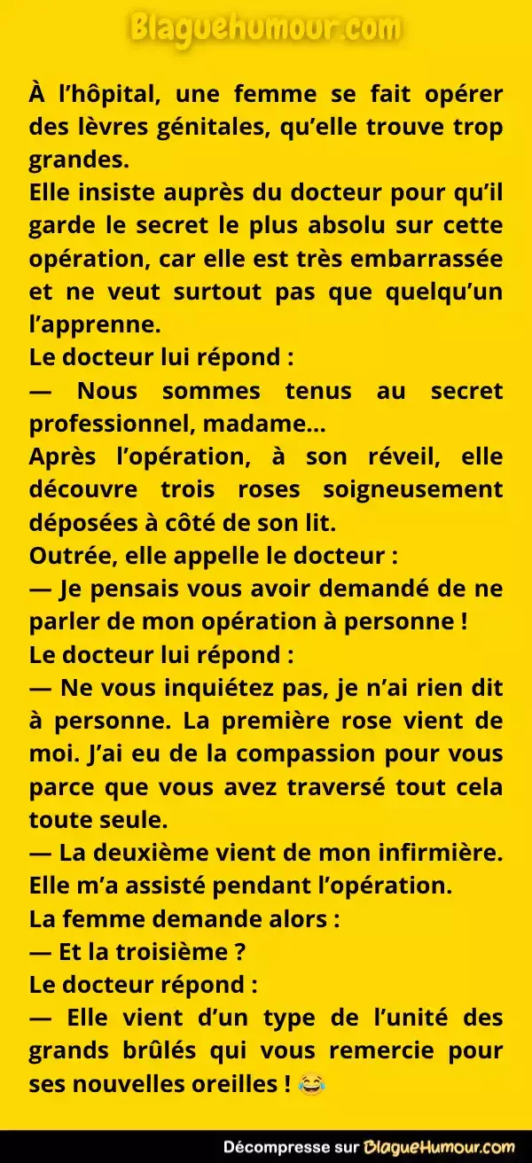 Les trois roses de l'hôpital