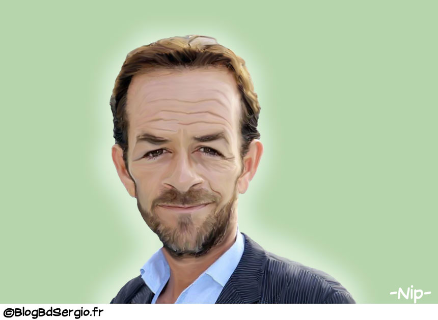 Caricature de Luke perry