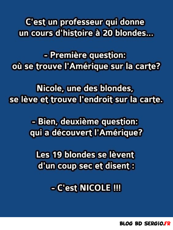 Nicole la blonde