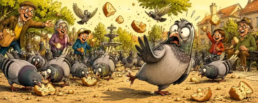Le pigeon allergique au pain