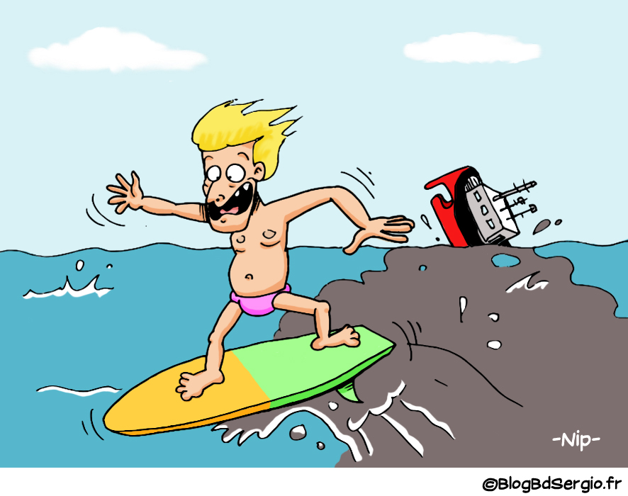 Illustration: Bryan surf sur la mer noir