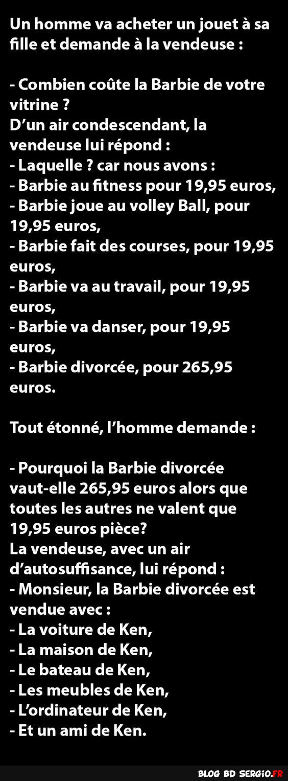 Vend barbie divorcee