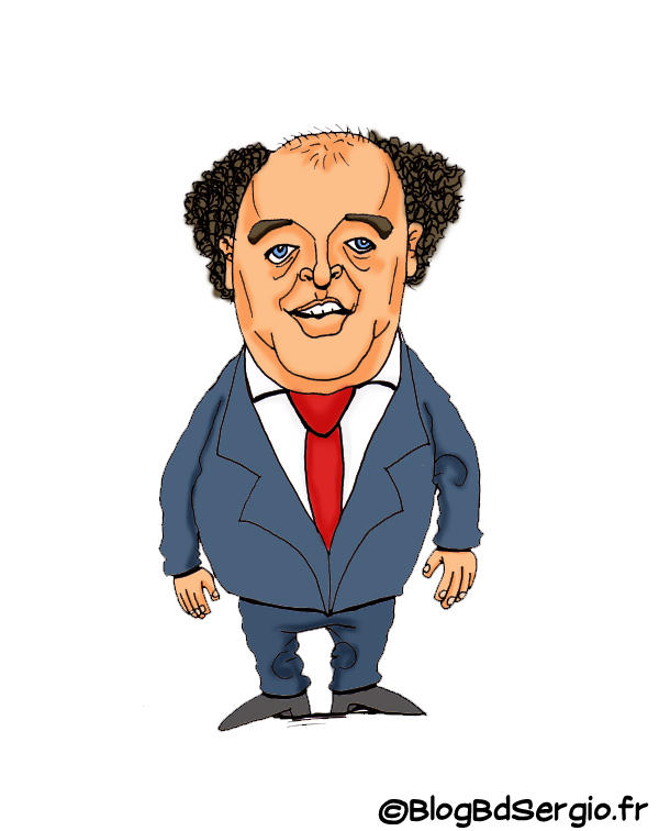Caricature de Jacques Villeret
